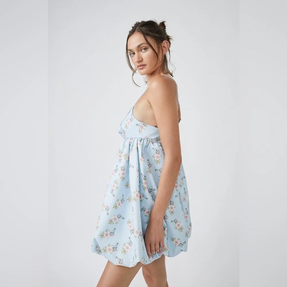 FREE PEOPLE In A Bubble Floral Mini Dress - Picture 3 of 12